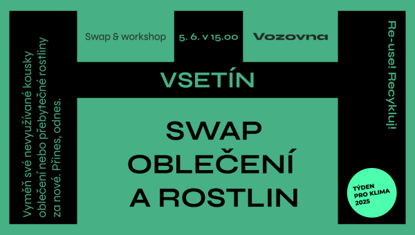 Swap oblečení a rostlin na Vsetíně | workshop